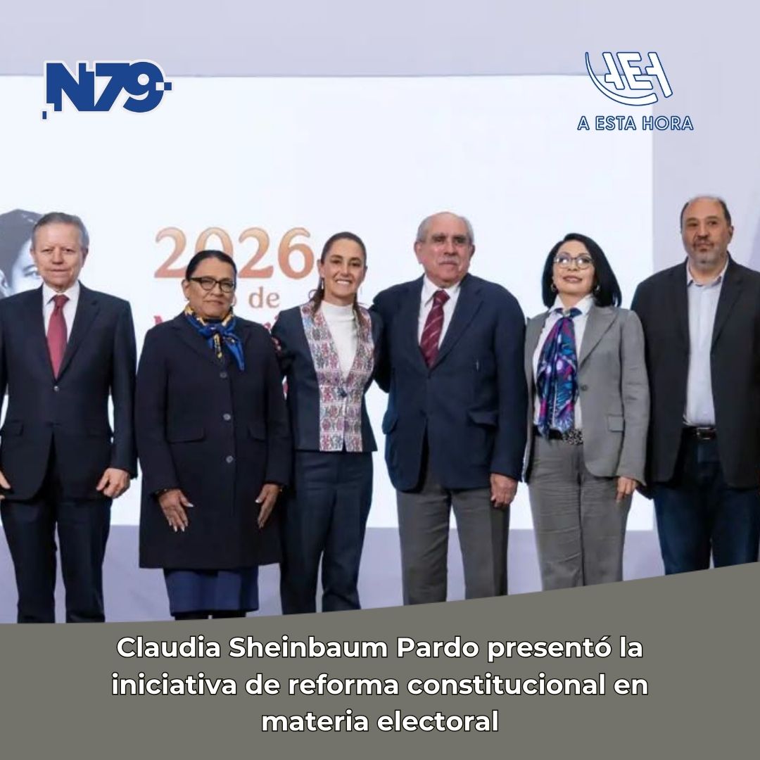 Claudia Sheinbaum Pardo presentó la iniciativa de reforma constitucional en materia electoral