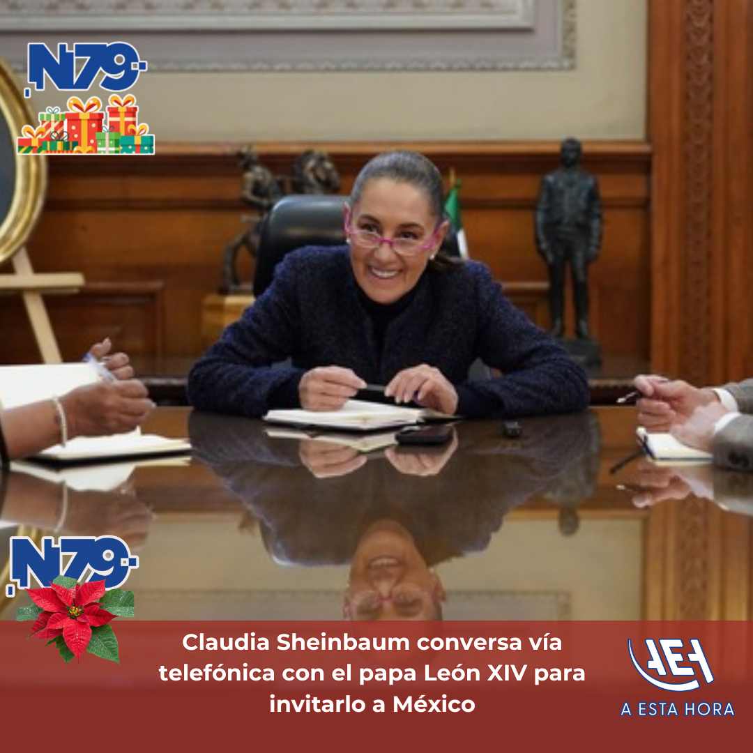 Claudia Sheinbaum conversa vía telefónica con el papa León XIV para invitarlo a México