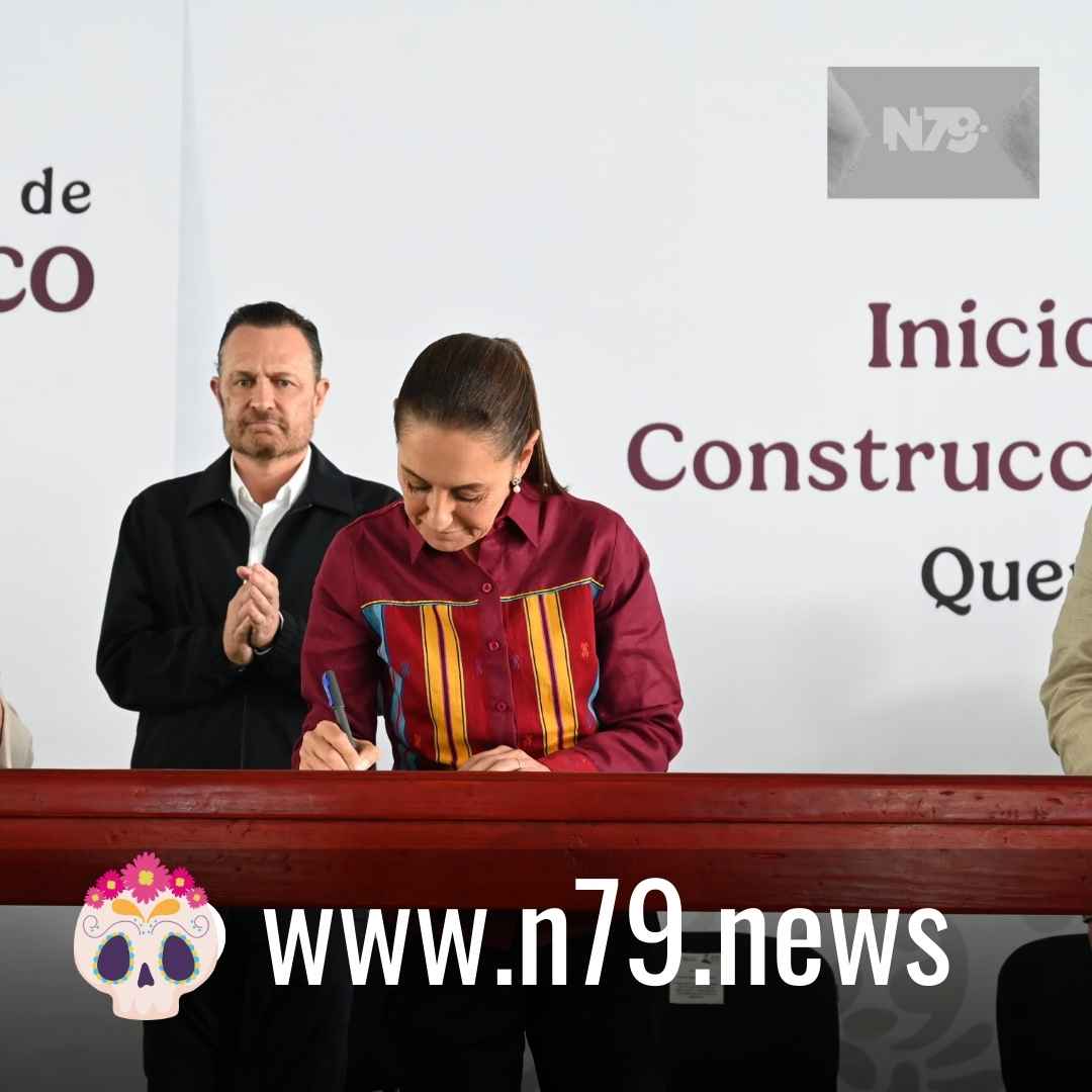 Claudia Sheinbaum encabeza banderazo a trabajos preliminares del tren México - Querétaro