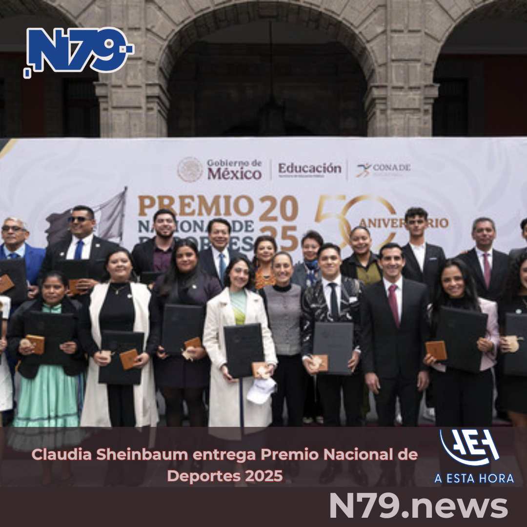 Claudia Sheinbaum entrega Premio Nacional de Deportes 2025
