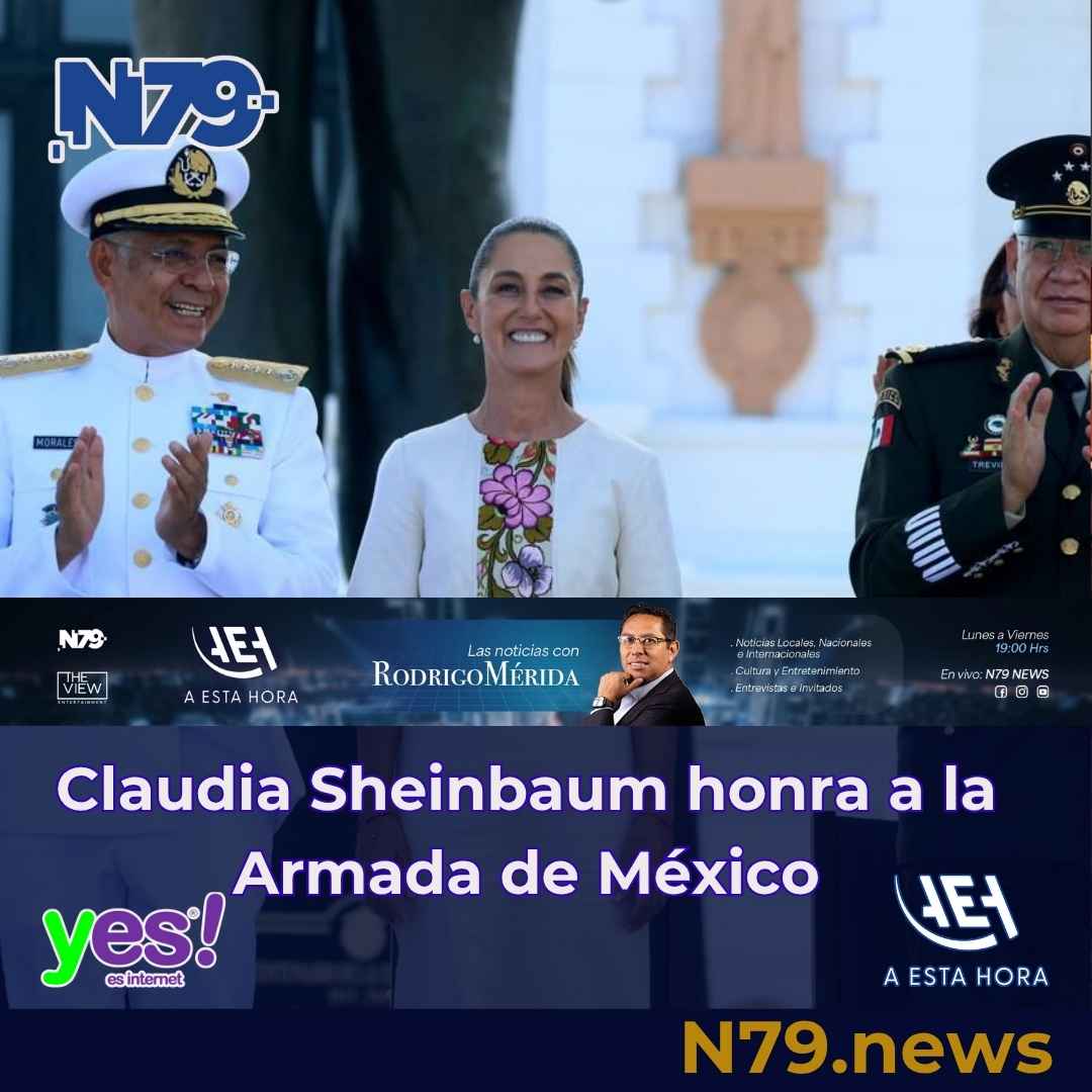 Claudia Sheinbaum honra a la Armada de México