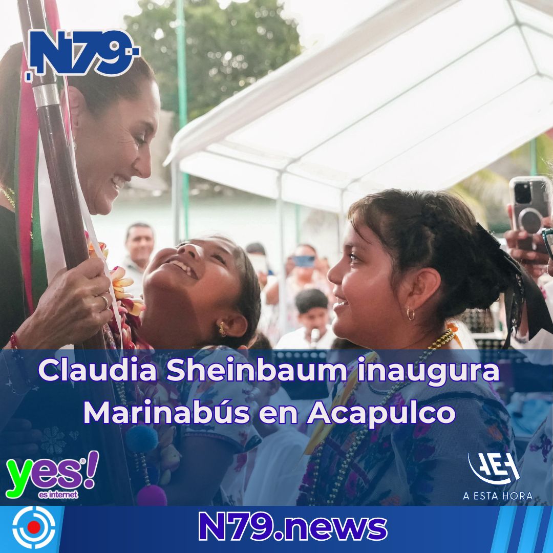 Claudia Sheinbaum inaugura Marinabús en Acapulco