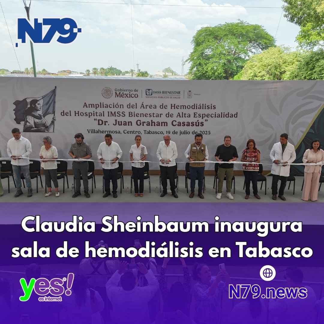 Claudia Sheinbaum inaugura sala de hemodiálisis en Tabasco