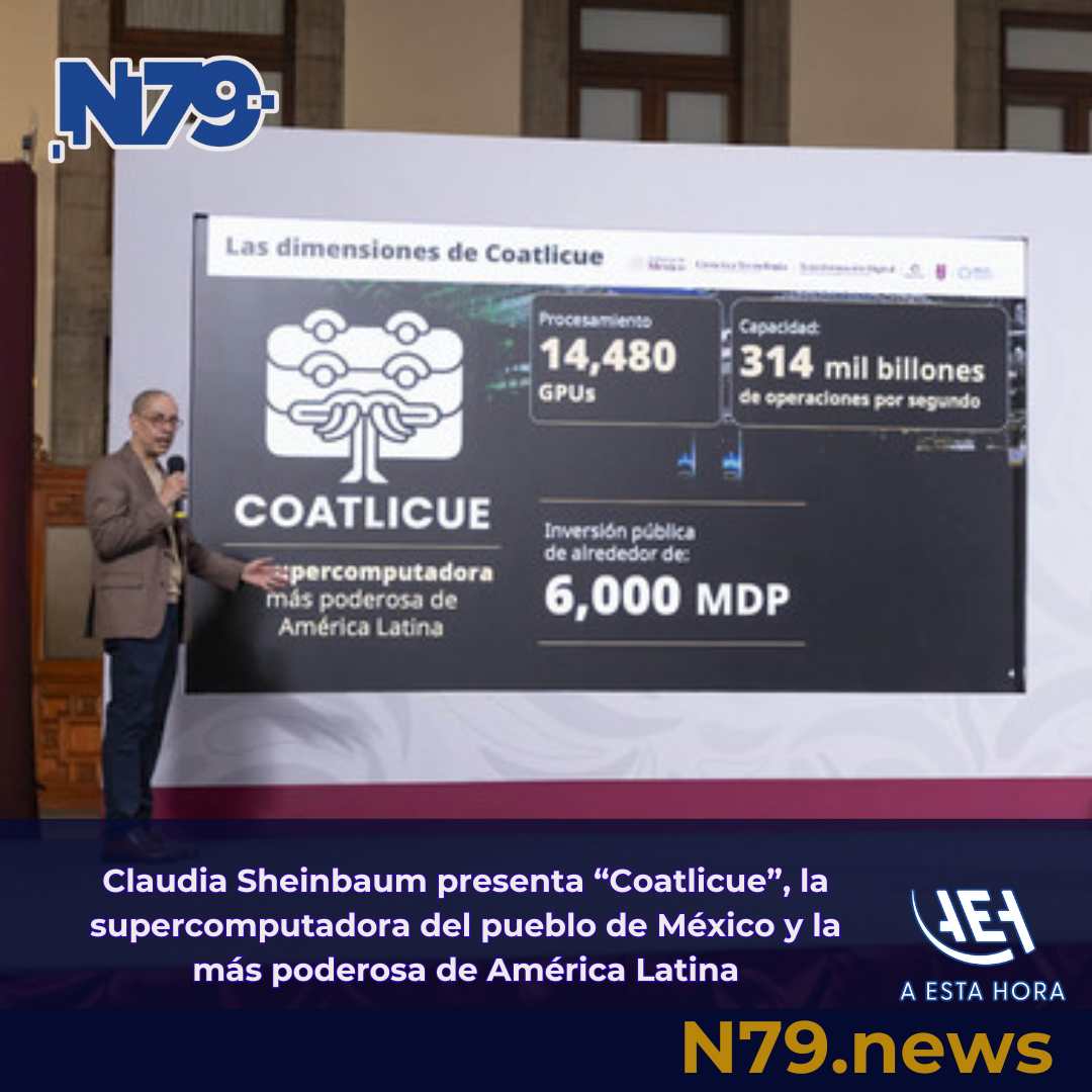 Claudia Sheinbaum presenta “Coatlicue”, la supercomputadora del pueblo de México y la más poderosa de América Latina