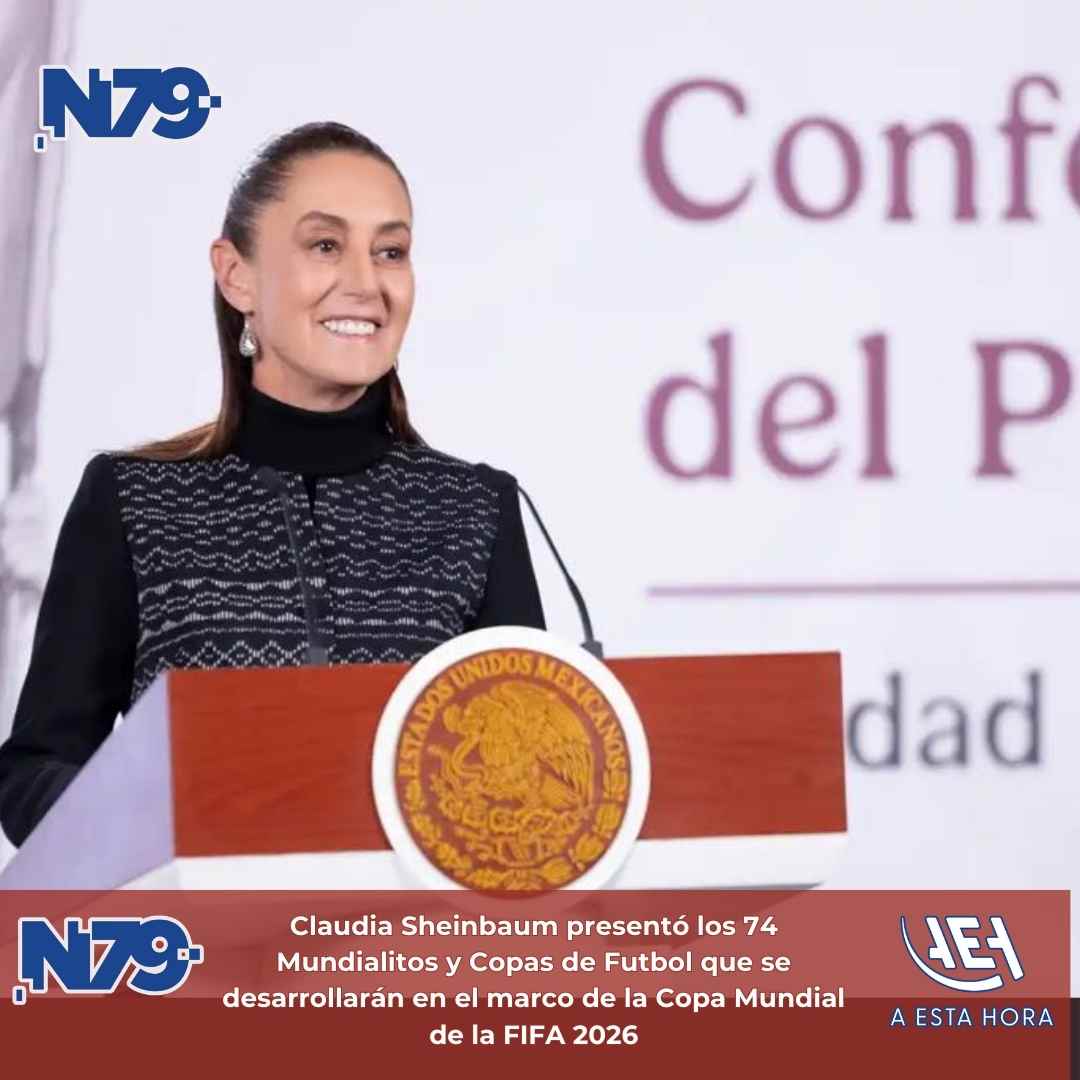 Claudia Sheinbaum presentó los 74 Mundialitos y Copas de Futbol que se desarrollarán en el marco de la Copa Mundial de la FIFA 2026