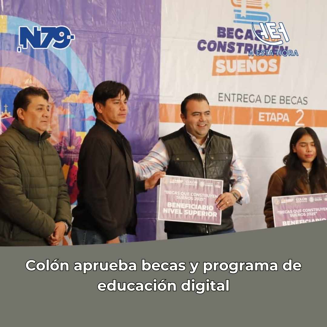 Colón aprueba becas y programa de educación digital