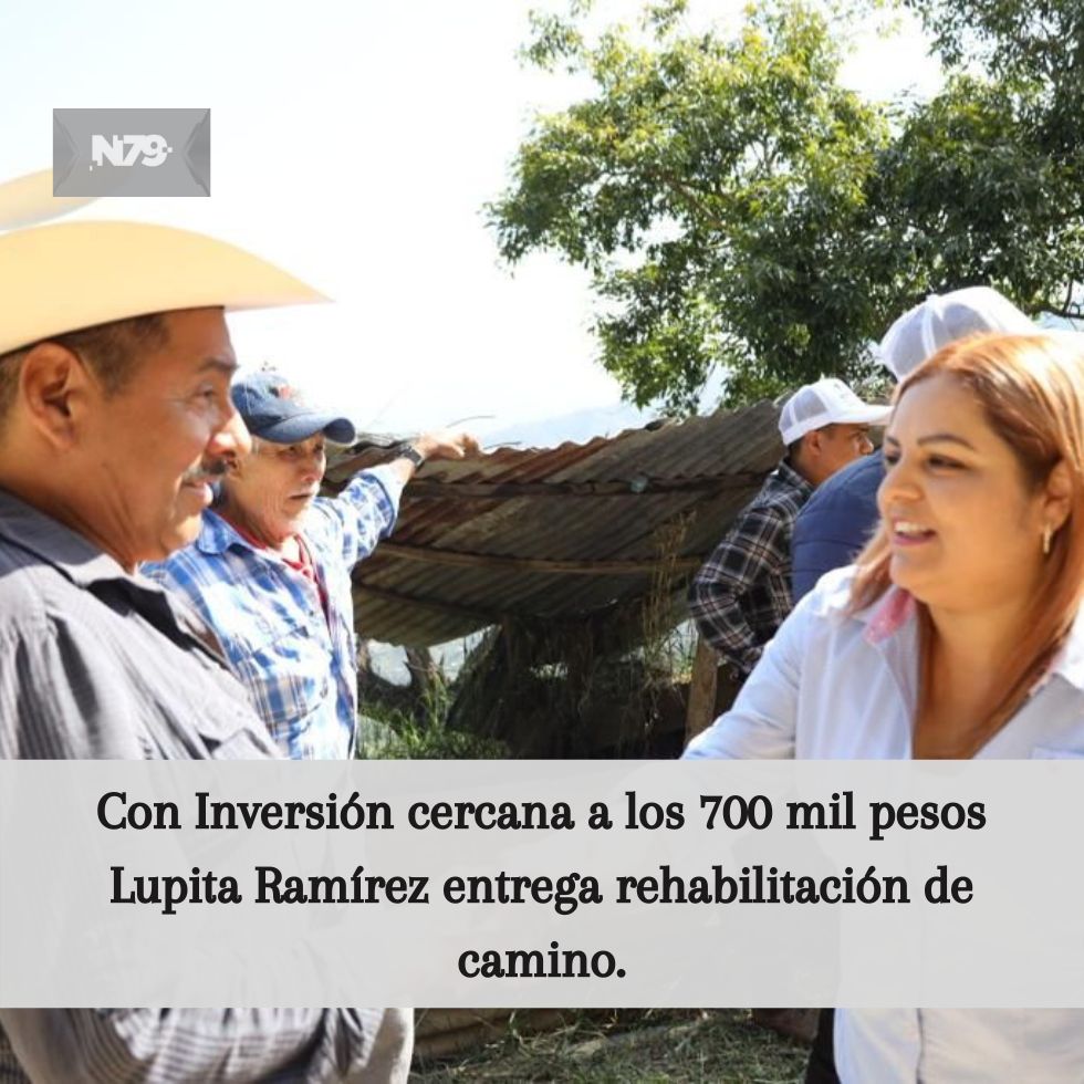Con Inversión cercana a los 700 mil pesos Lupita Ramírez entrega rehabilitación de camino.