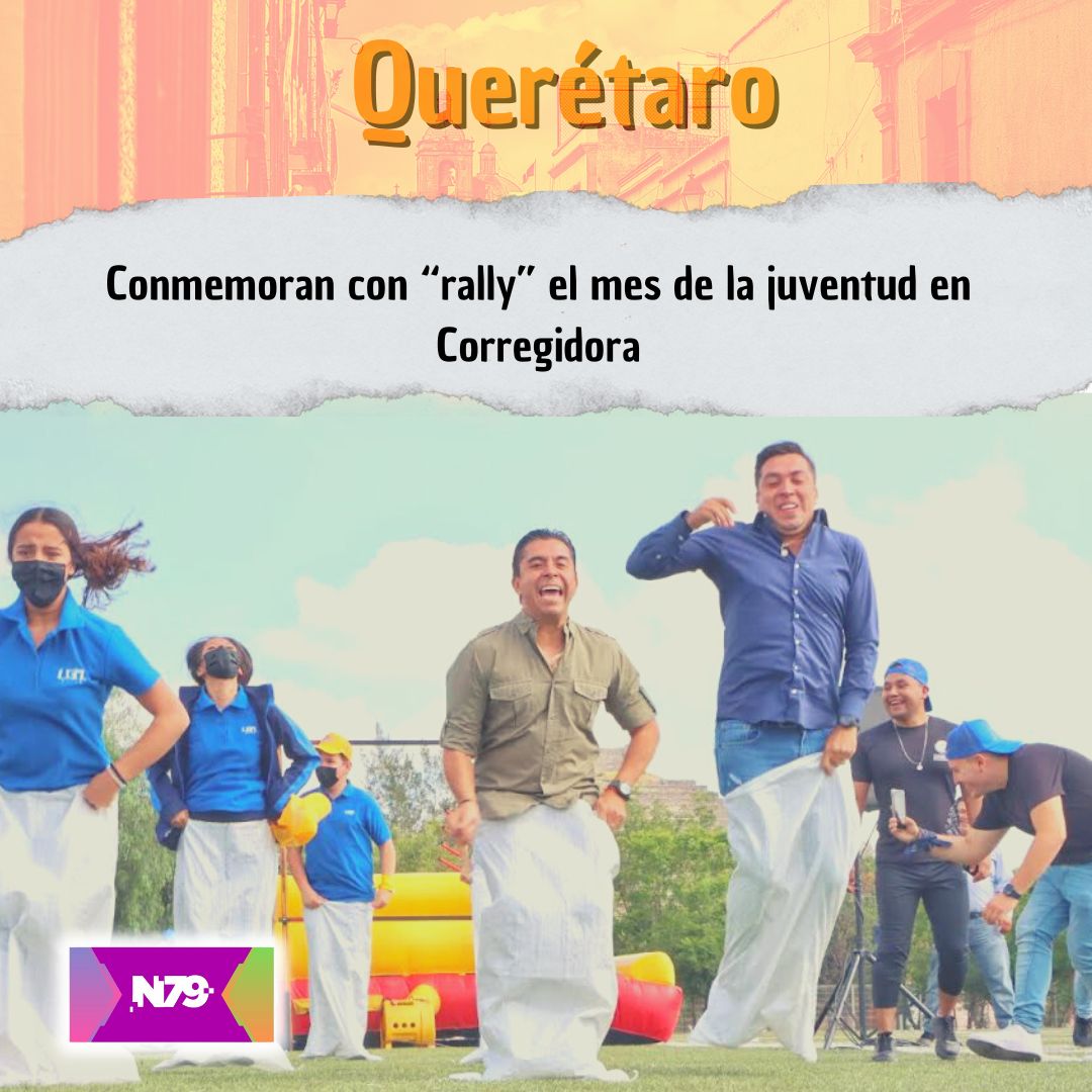 Conmemoran con “rally” el mes de la juventud en Corregidora