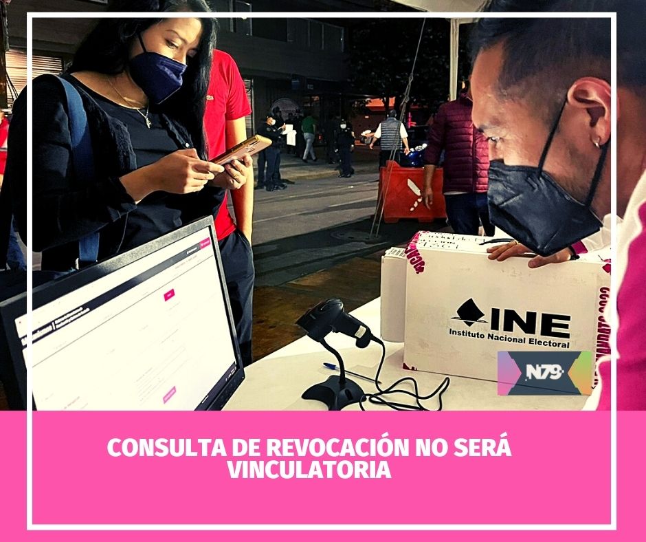 Consulta de revocación no será vinculatoria