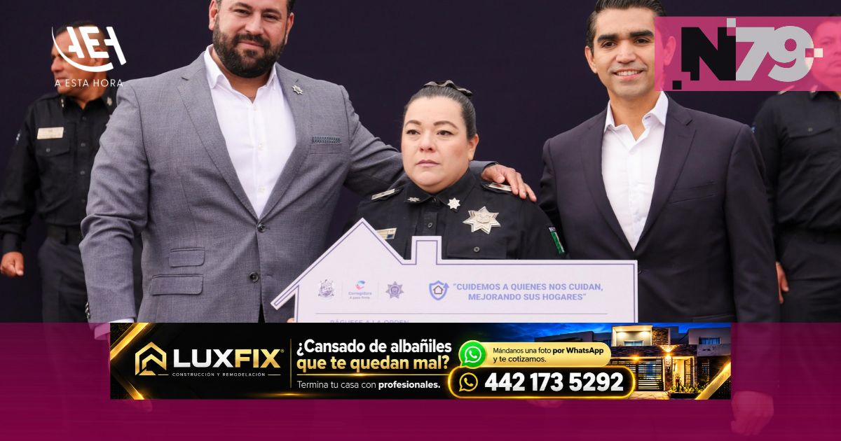 Corregidora entrega cinco apoyos habitacionales a policías