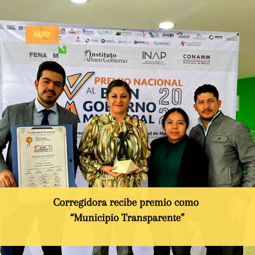 Corregidora recibe premio como “Municipio Transparente”