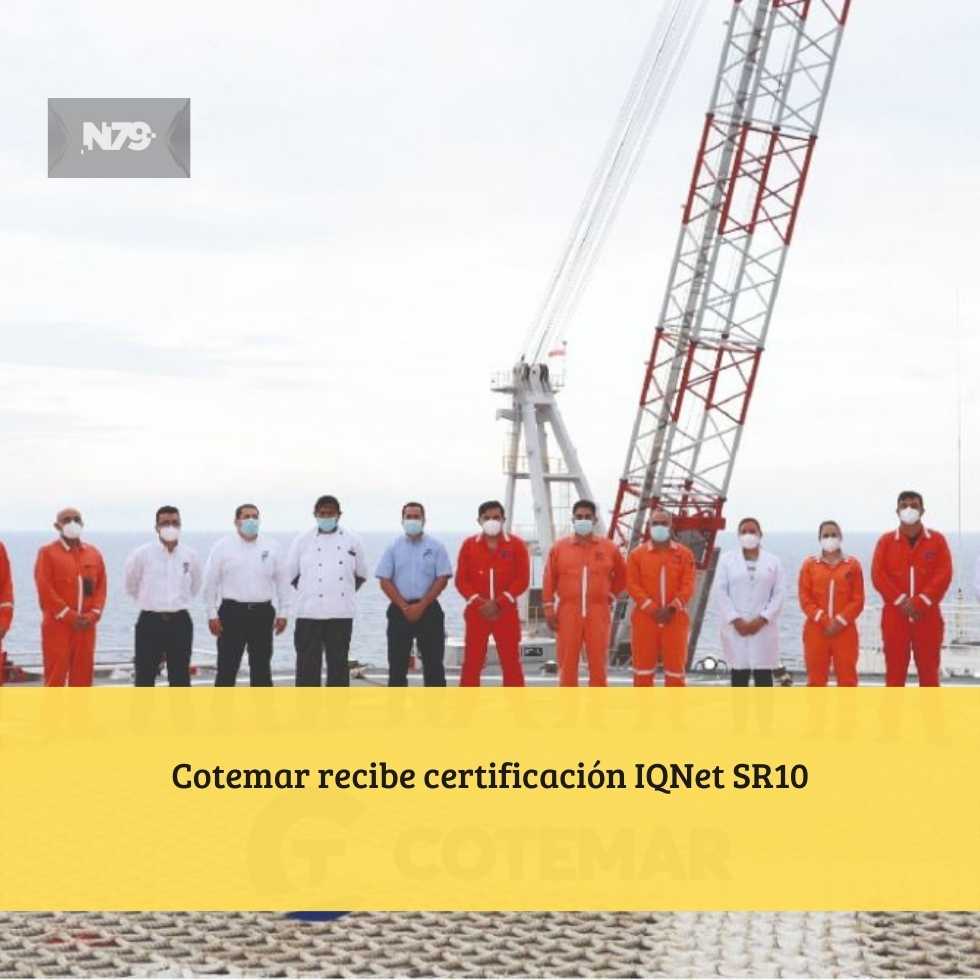 Cotemar recibe certificación IQNet SR10