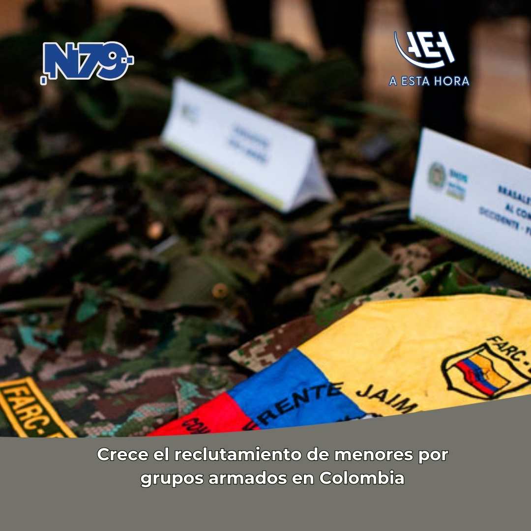 Crece el reclutamiento de menores por grupos armados e