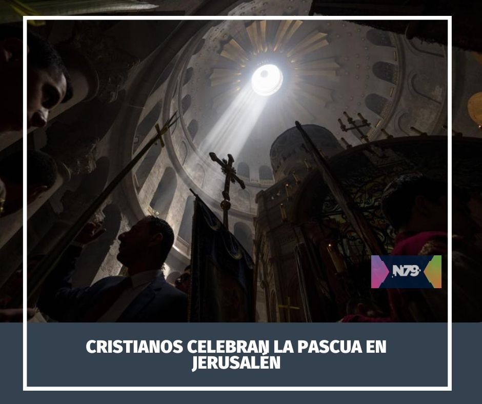 Cristianos celebran la Pascua en Jerusalén