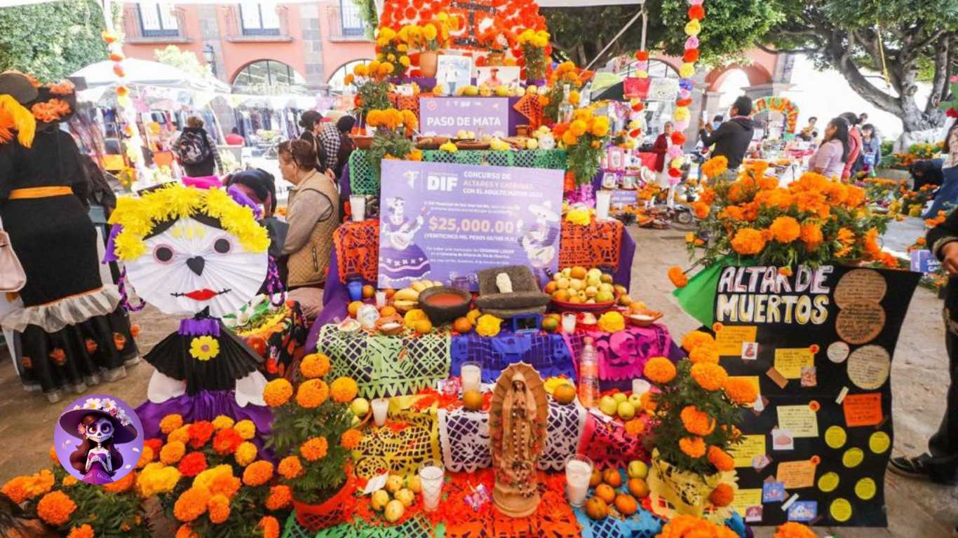 DIF san juan del río celebra la tradición con premiación de mejores altares y catrinas