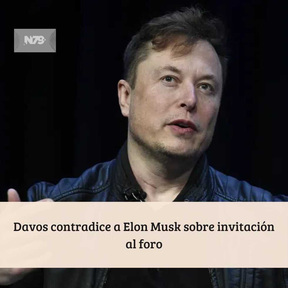 Davos contradice a Elon Musk sobre invitación al foro