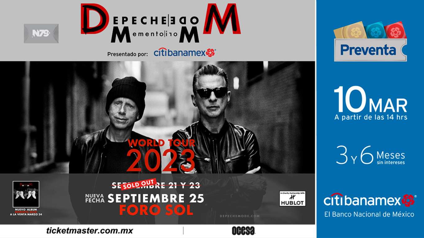 Depeche Mode abre tercera y última fecha para Ciudad de México