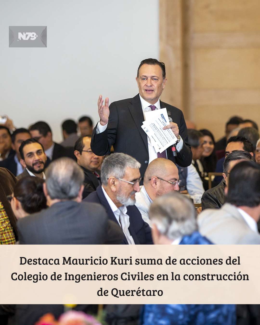 Destaca Mauricio Kuri suma de acciones del Colegio de Ingenieros Civiles en la construcción de Querétaro