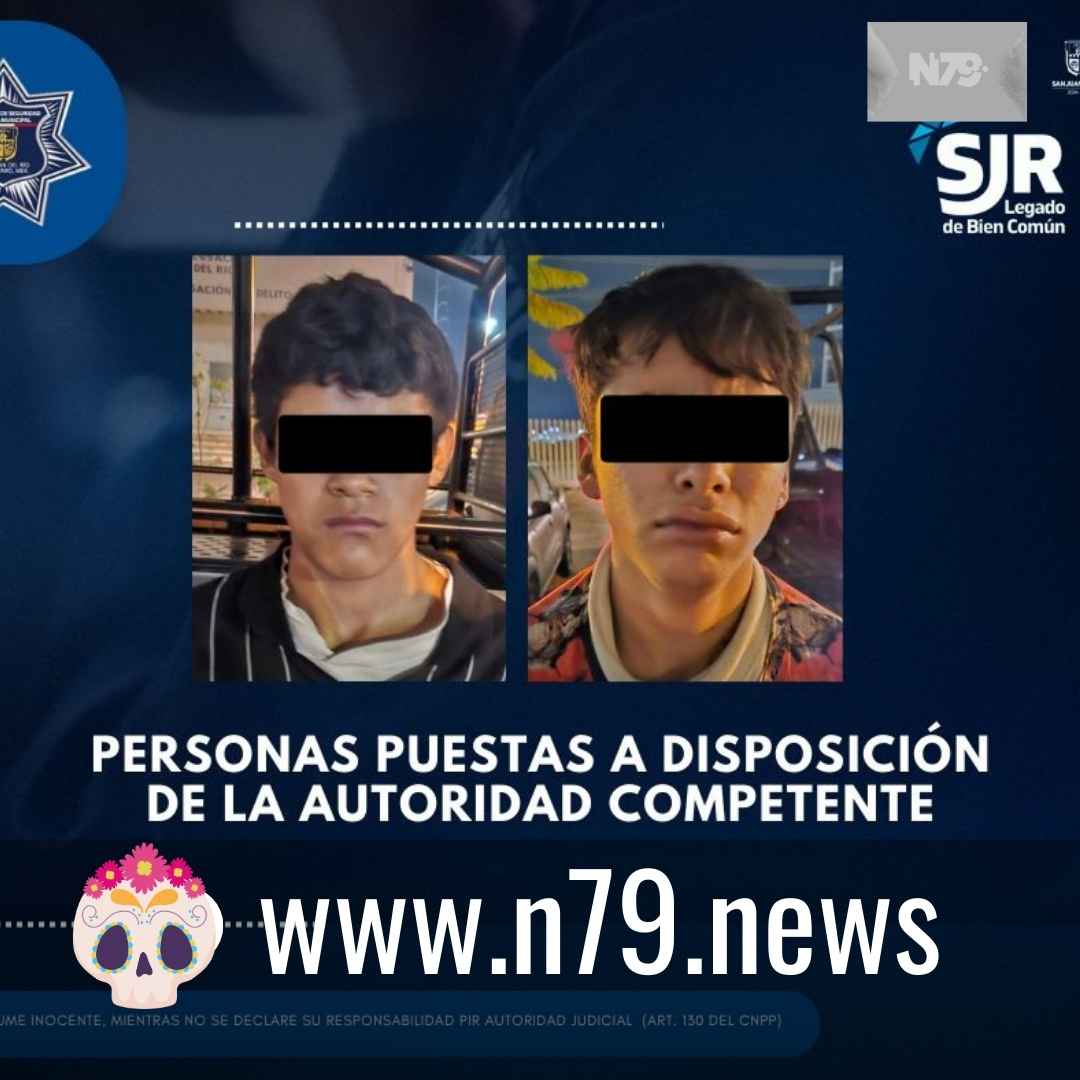 Detienen a dos personas por causar daños a patrulla y lesiones a oficiales de policía