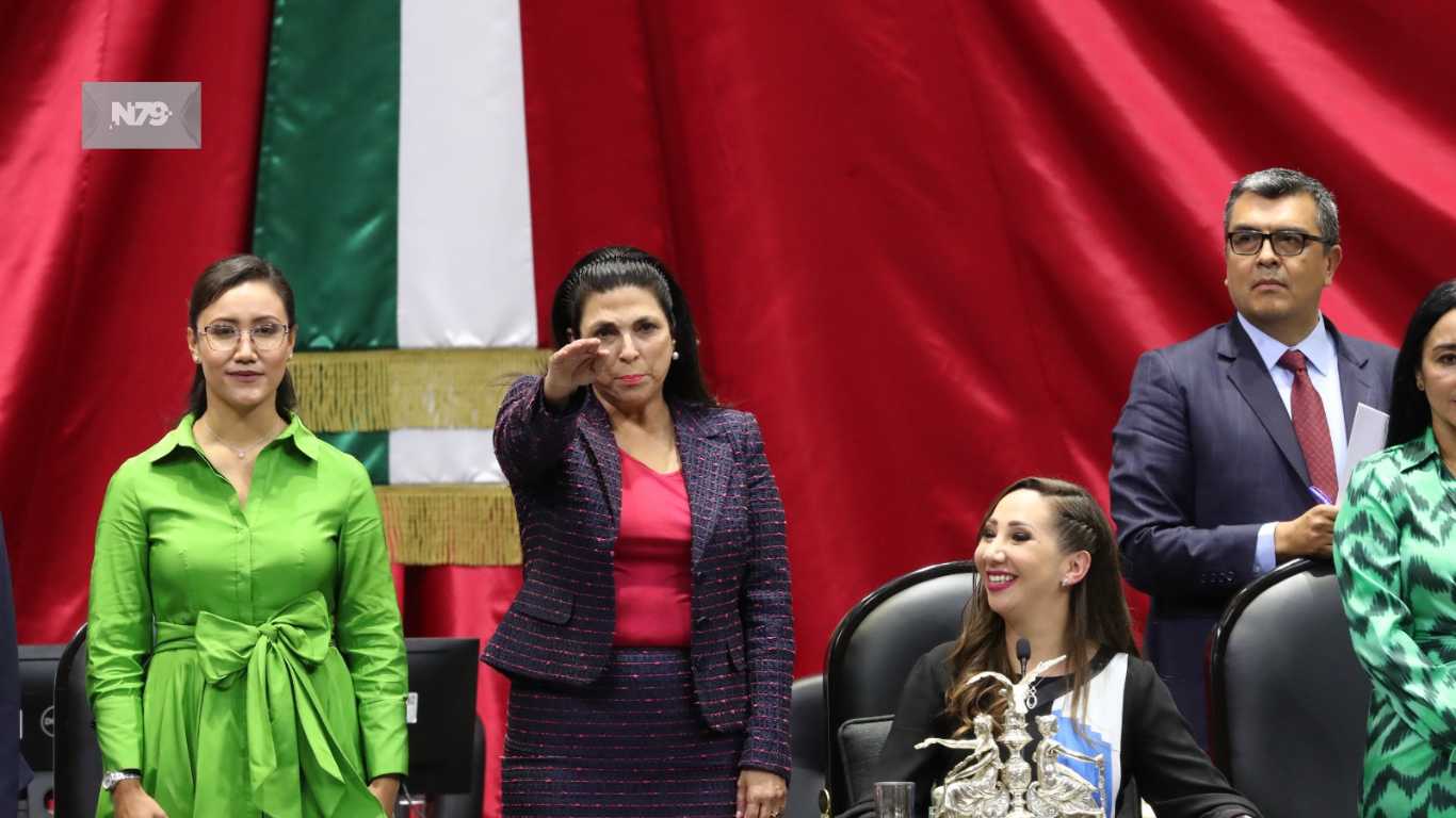 Diputada Marcela Guerra Castillo (PRI) como presidenta de la Mesa Directiva para el tercer año de la LXV Legislatura
