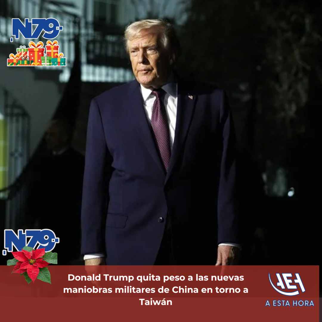 Donald Trump quita peso a las nuevas maniobras militares de China en torno a Taiwán