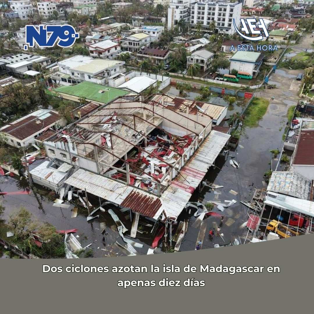 Dos ciclones azotan la isla de Madagascar en apenas diez días