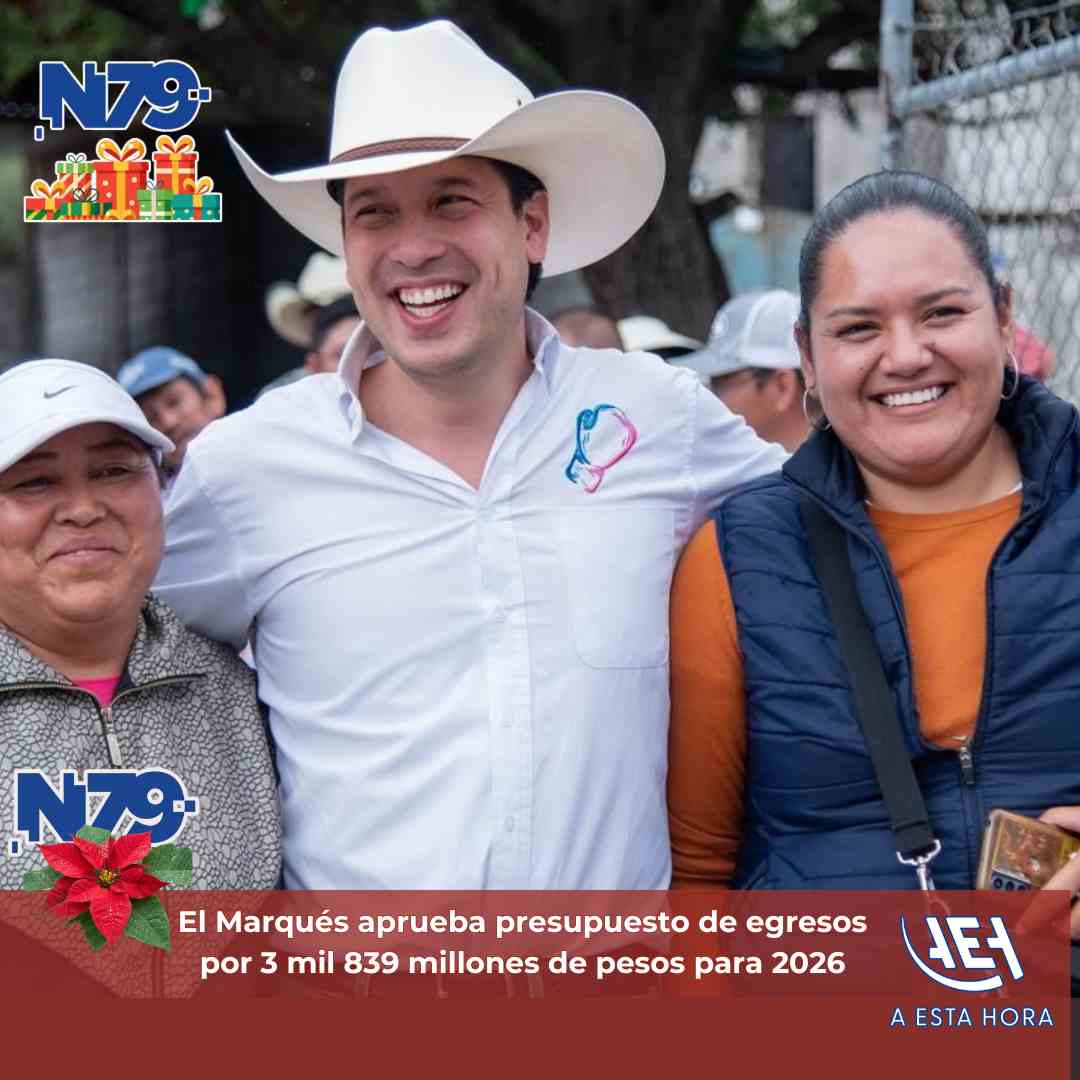 El Marqués aprueba presupuesto de egresos por 3 mil 839 millones de pesos para 2026