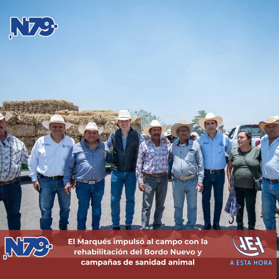 El Marqués impulsó al campo con la rehabilitación del Bordo Nuevo