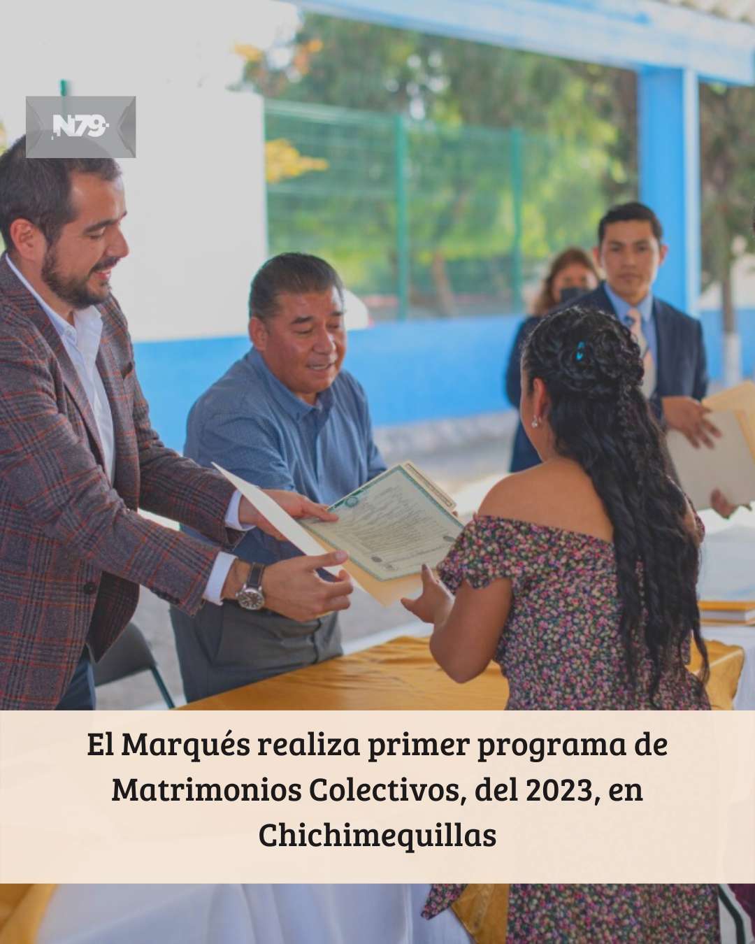 El Marqués realiza primer programa de Matrimonios Colectivos, del 2023, en Chichimequillas