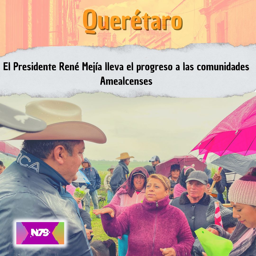 El Presidente René Mejía lleva el progreso a las comunidades Amealcenses
