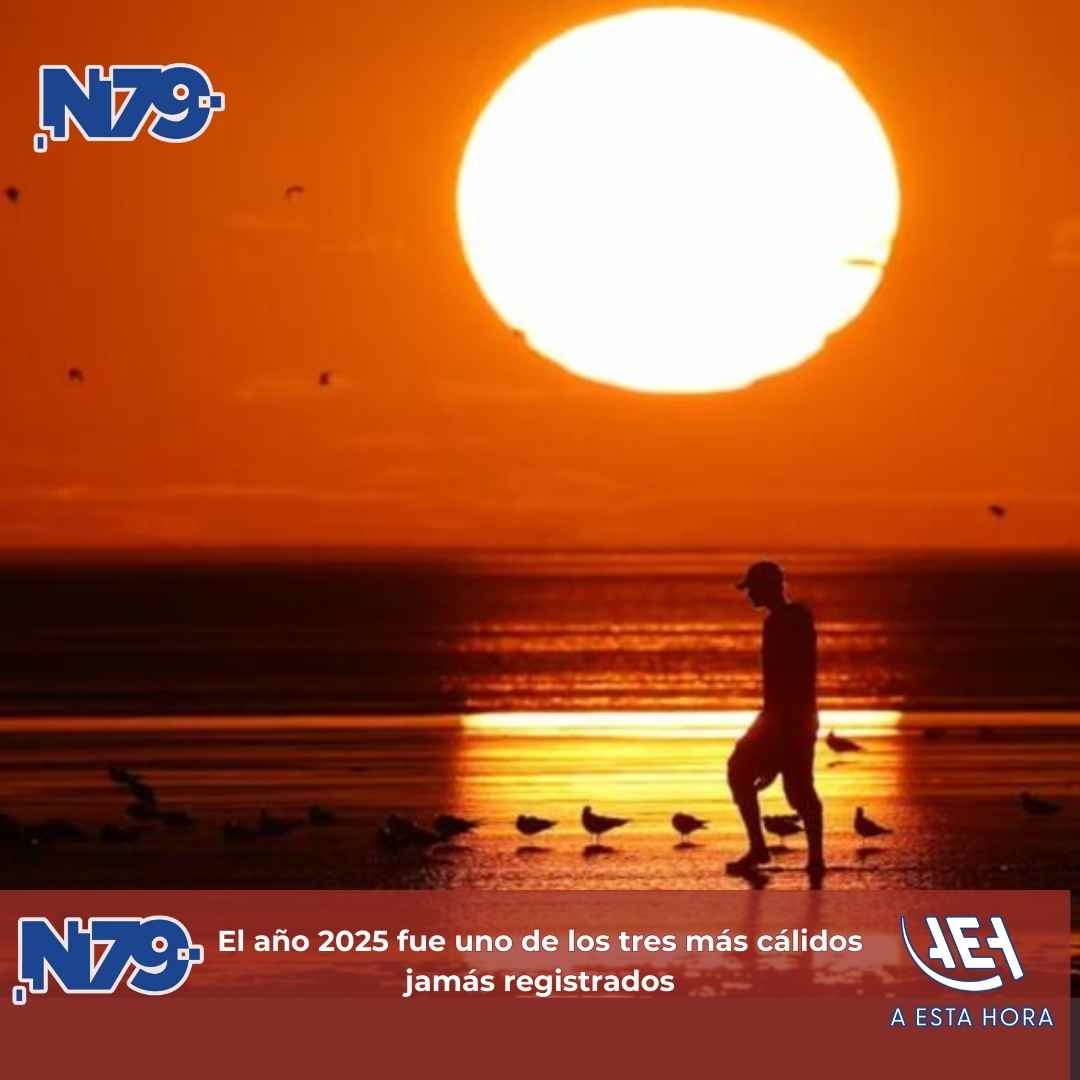 El año 2025 fue uno de los tres más cálidos jamás registrados