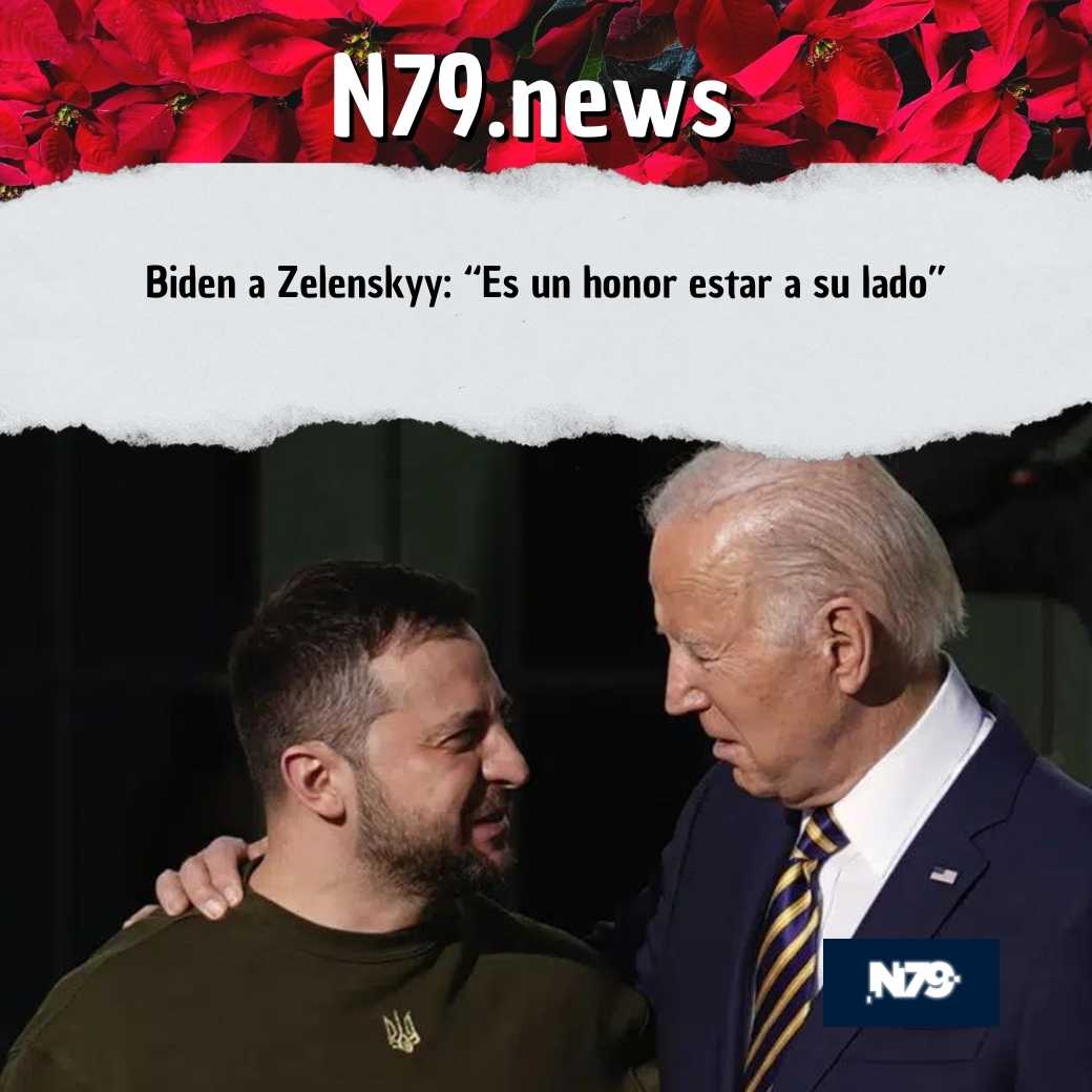 Biden a Zelenskyy: “Es un honor estar a su lado”
