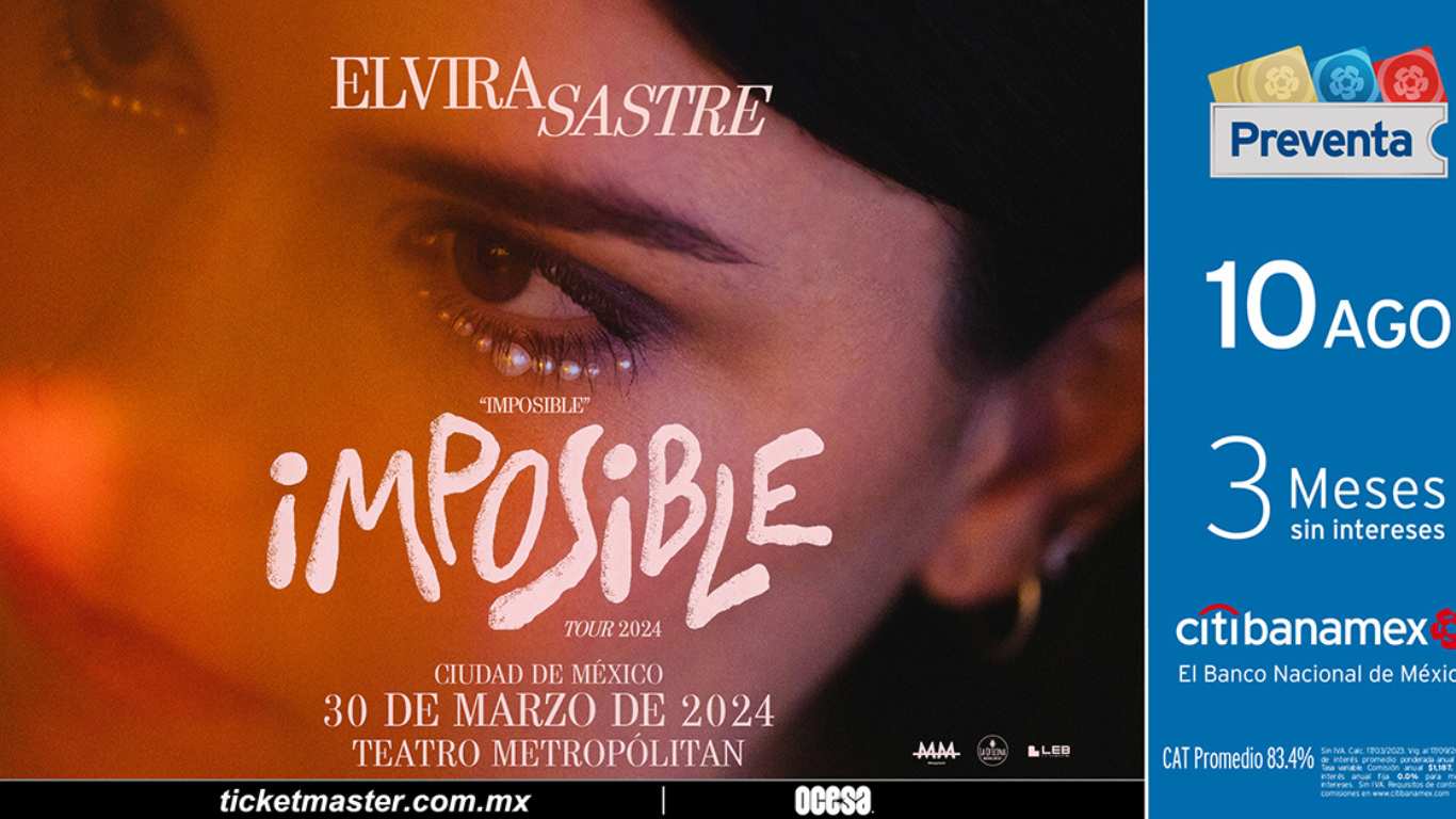 Elvira Sastre presenta su GIRA IMPOSIBLE en el Teatro Metropólitan