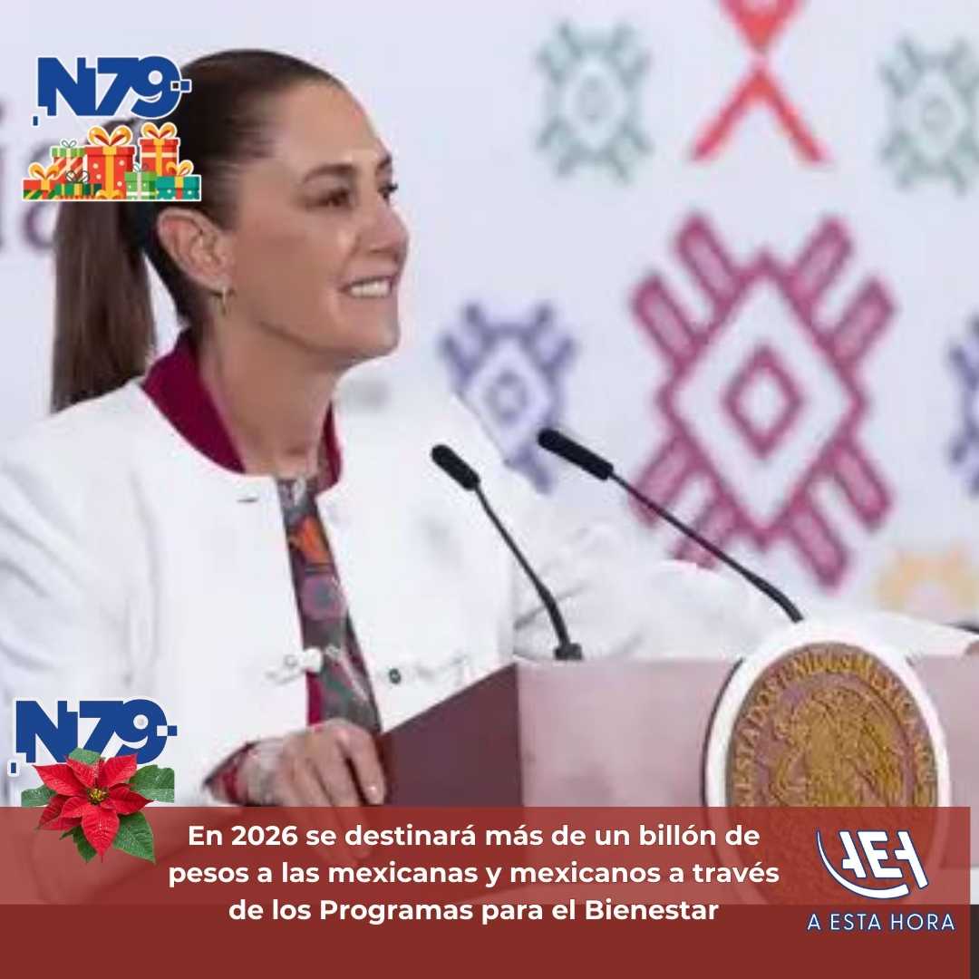 En 2026 se destinará más de un billón de pesos a las mexicanas y mexicanos a través de los Programas p