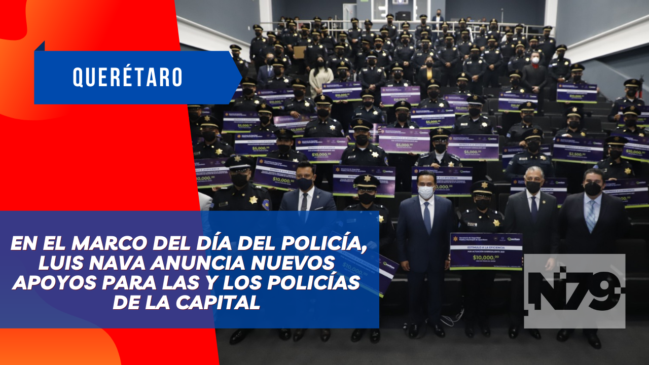 En el marco del Día del Policía, Luis Nava anuncia nuevos apoyos para las y los policías de la capital
