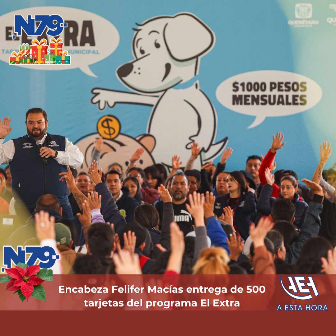 Encabeza Felifer Macías entrega de 500 tarjetas del programa El Extra