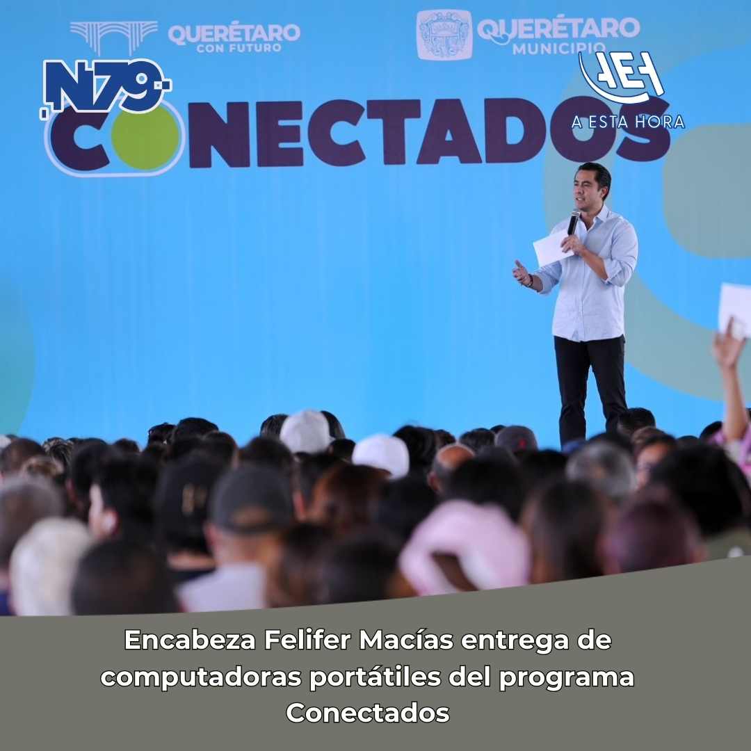 Encabeza Felifer Macías entrega de computadoras portátiles del programa Conectados