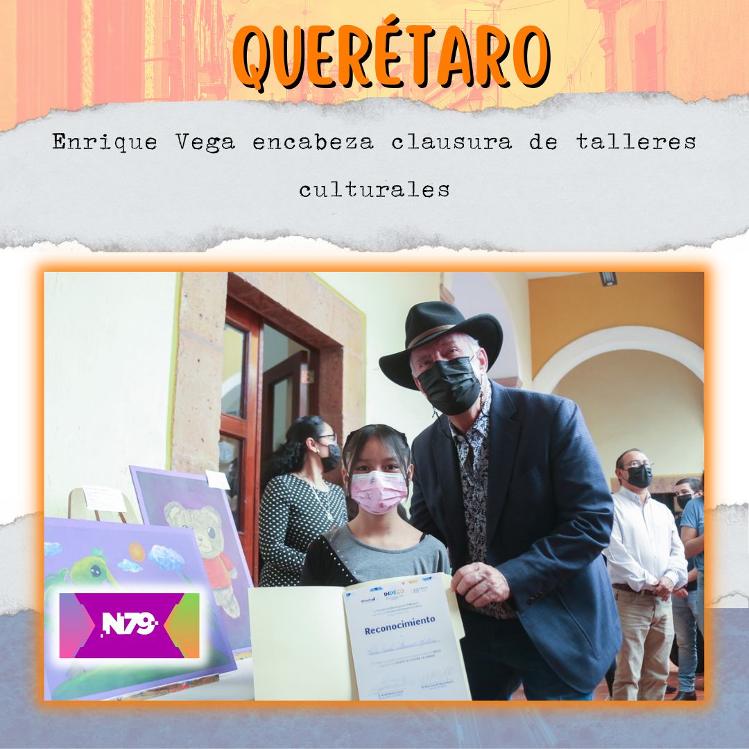 Enrique Vega encabeza clausura de talleres culturales