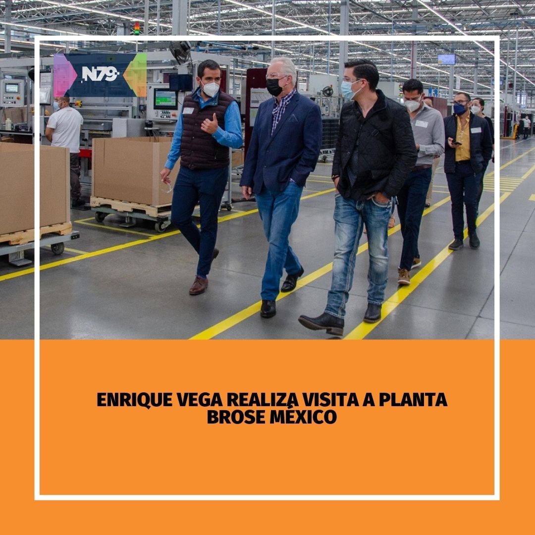 Enrique Vega realiza visita a planta Brose México