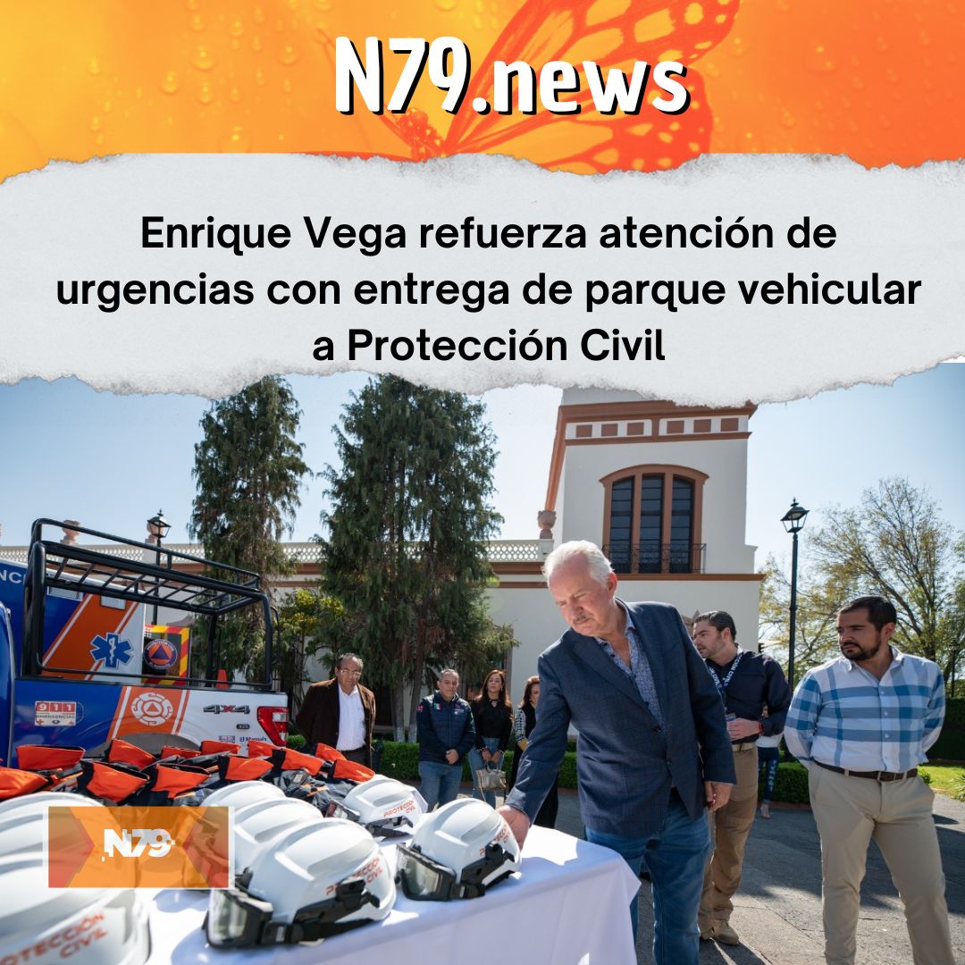Enrique Vega refuerza atención de urgencias con entrega de parque vehicular a Protección Civil
