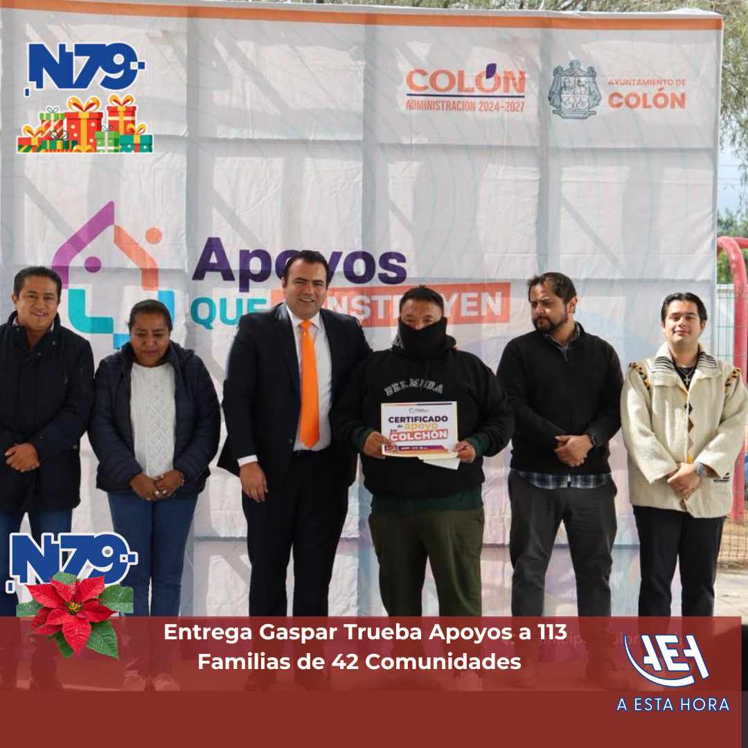 Entrega Gaspar Trueba Apoyos a 113 Familias de 42