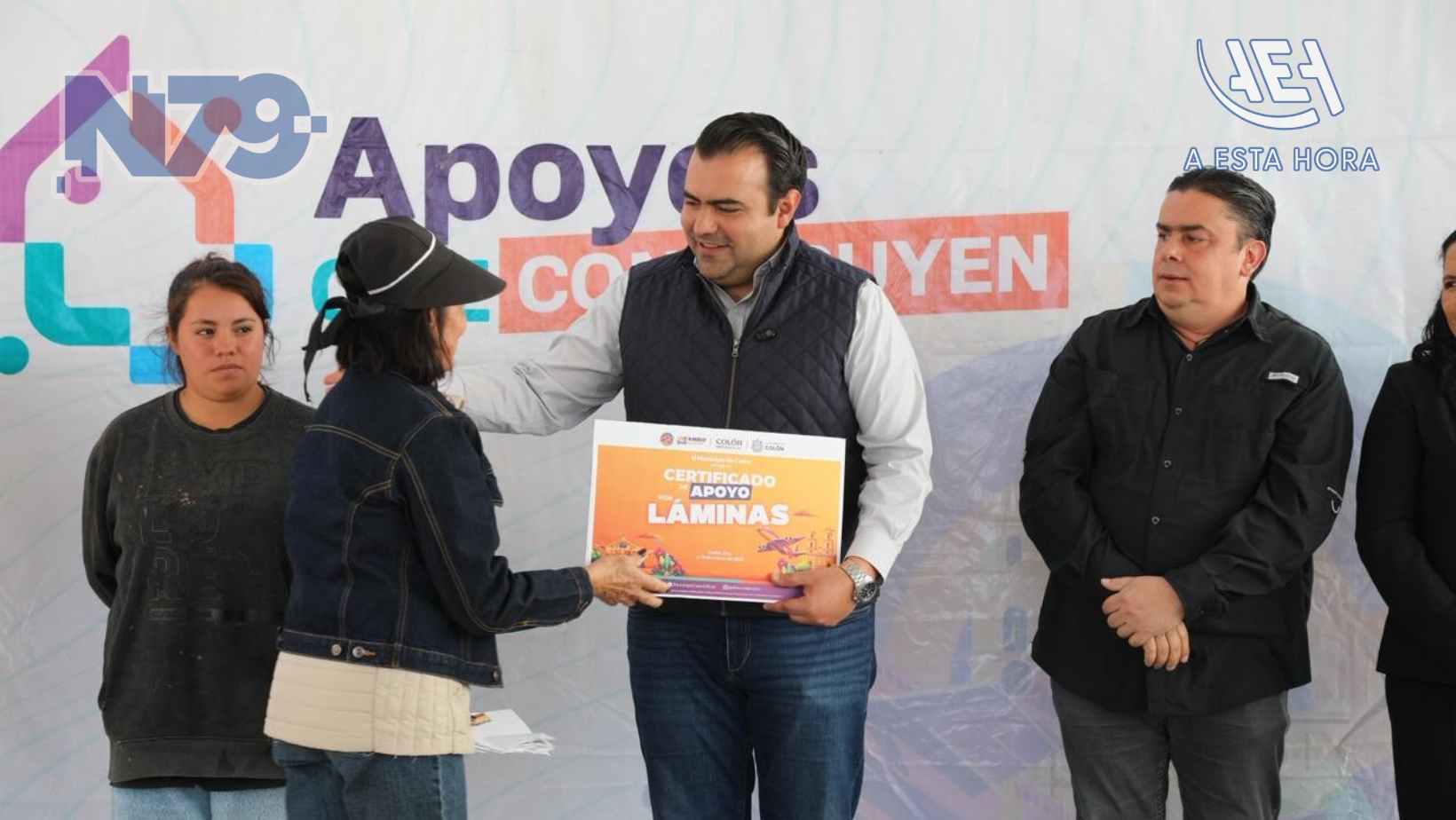 Entrega Gaspar Trueba Apoyos a 122 Familias de Colón