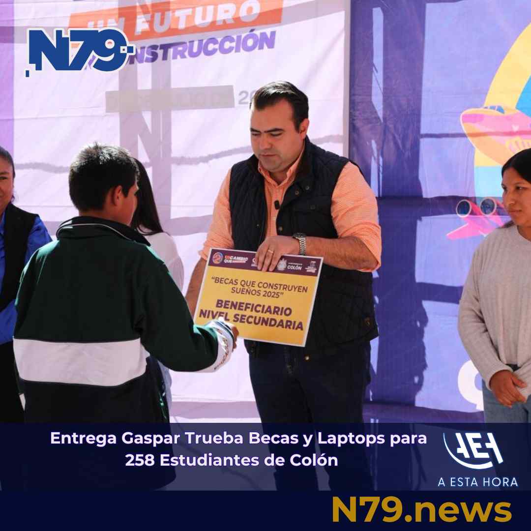 Entrega Gaspar Trueba Becas y Laptops para 258 Estudiantes de Colón