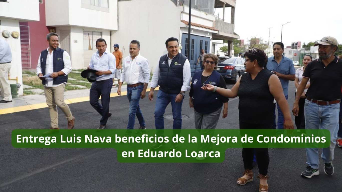 Entrega Luis Nava beneficios de la Mejora de Condominios en Eduardo Loarca