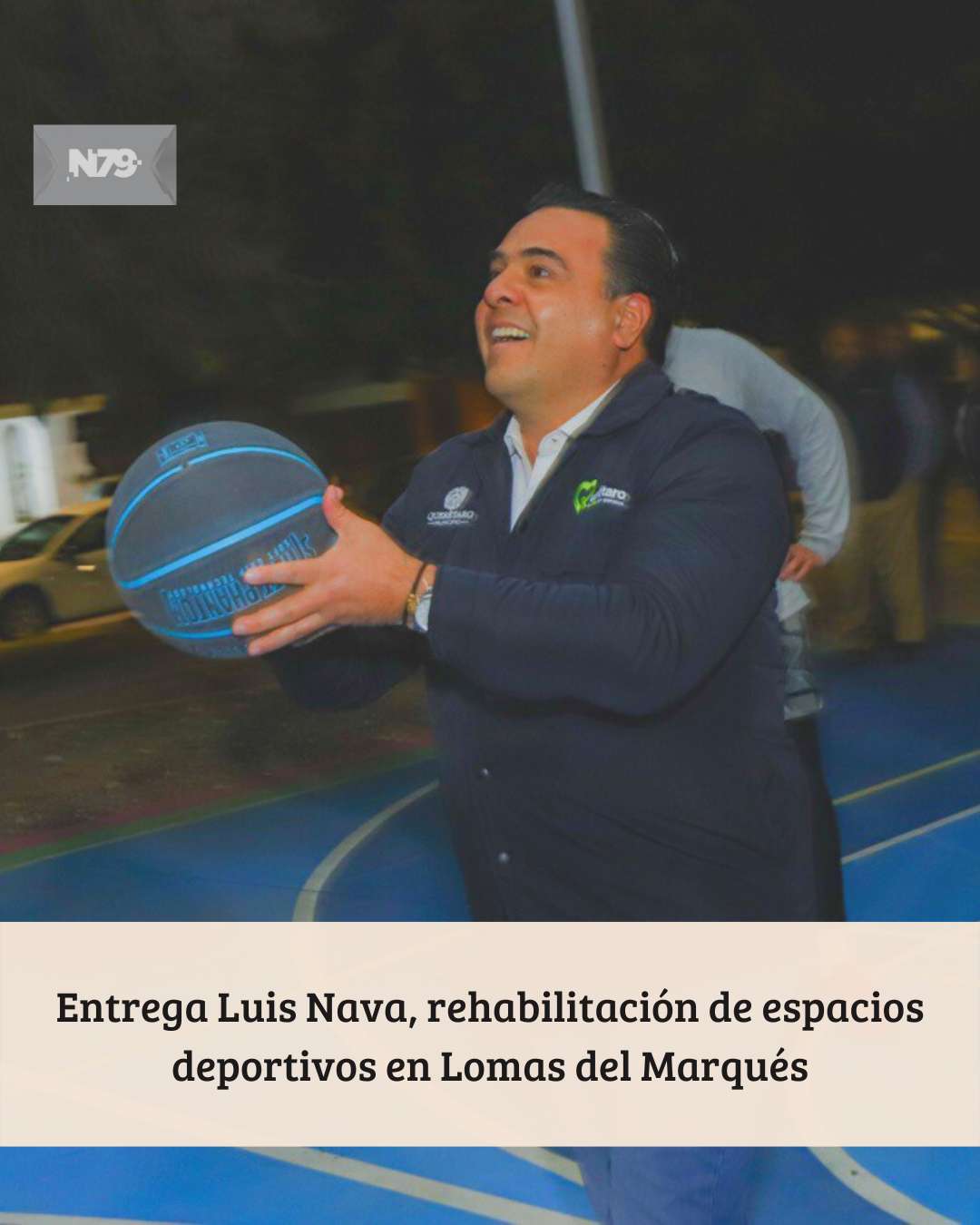 Entrega Luis Nava, rehabilitación de espacios deportivos en Lomas del Marqués