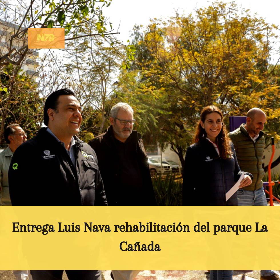 Entrega Luis Nava rehabilitación del parque La Cañada