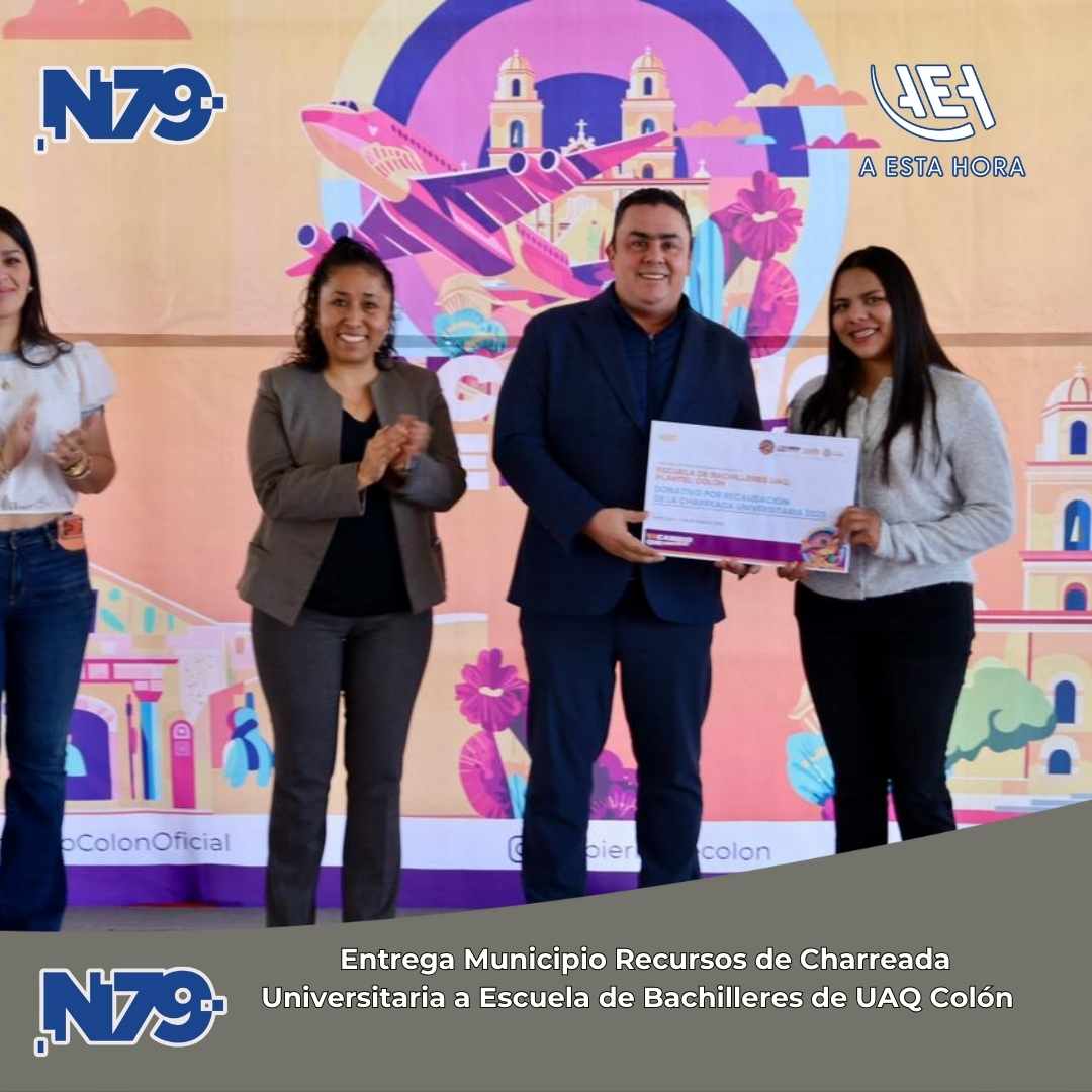 Entrega Municipio Recursos de Charreada Universitaria a Escuela de Bachilleres de UAQ Colón