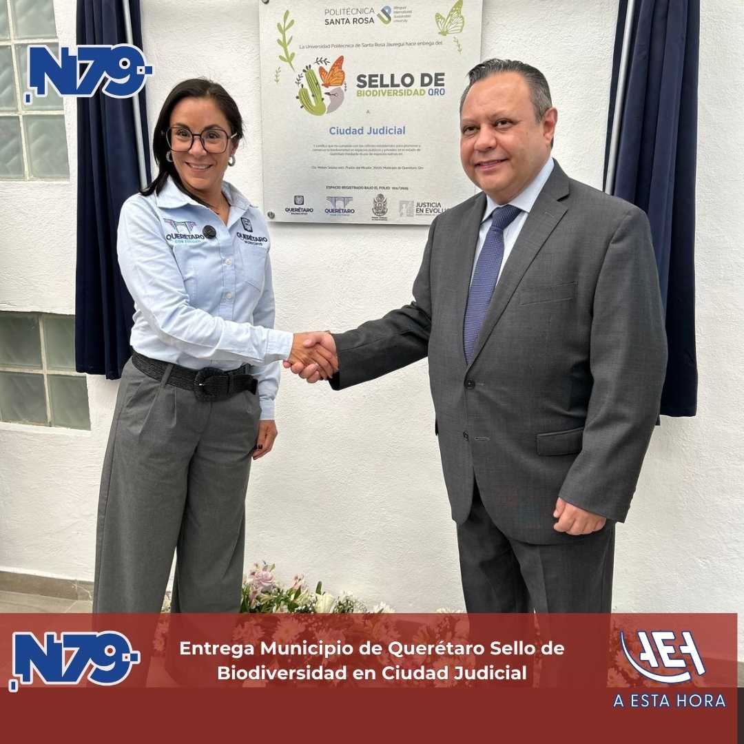Entrega Municipio de Querétaro Sello de Biodiversidad en C