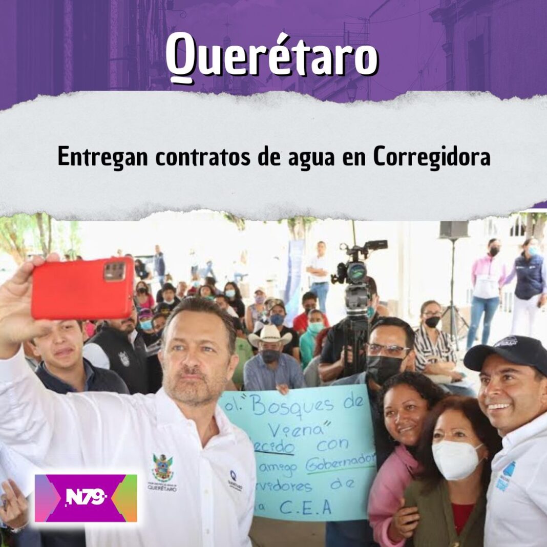 Entregan contratos de agua en Corregidora