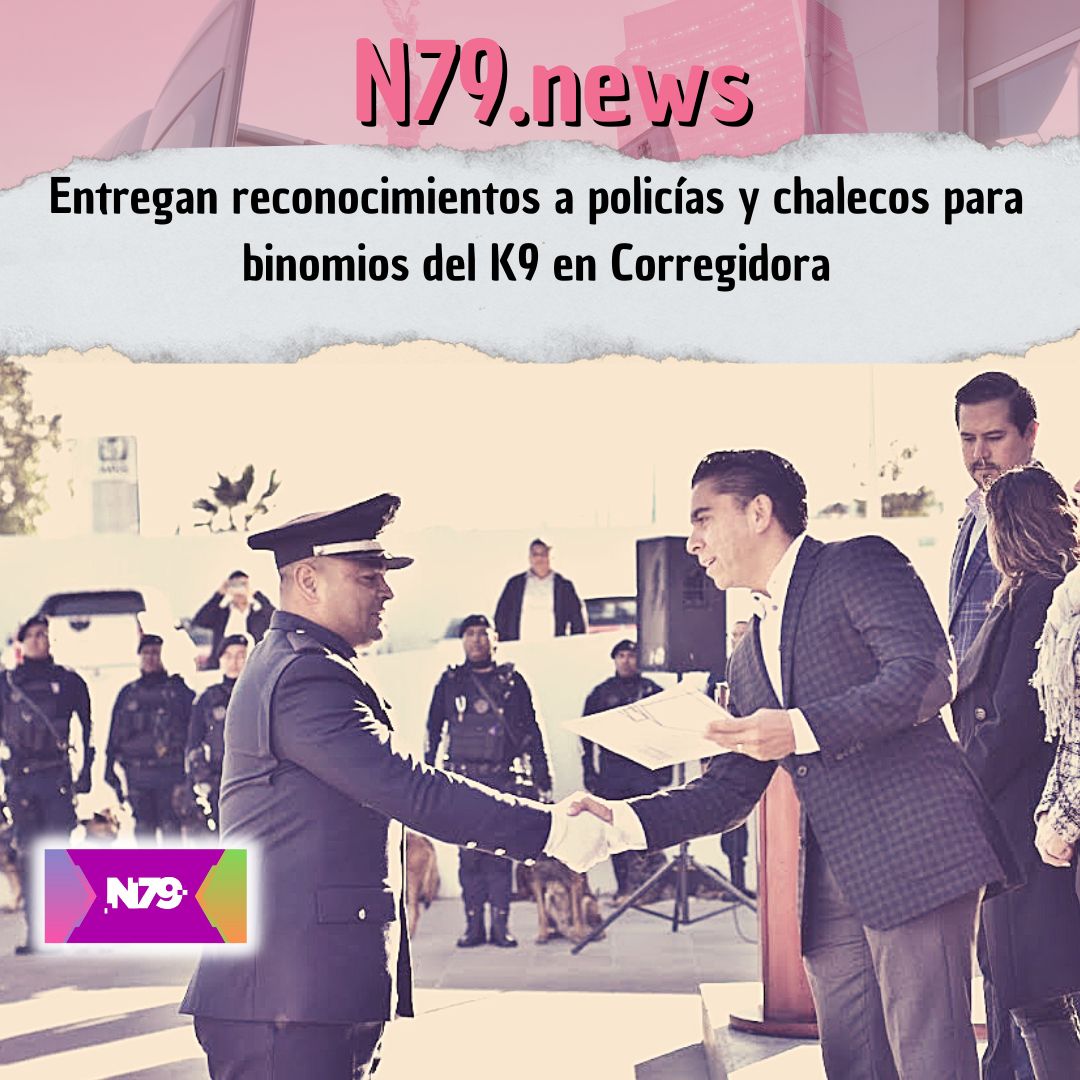 Entregan reconocimientos a policías y chalecos para binomios del K9 en Corregidora